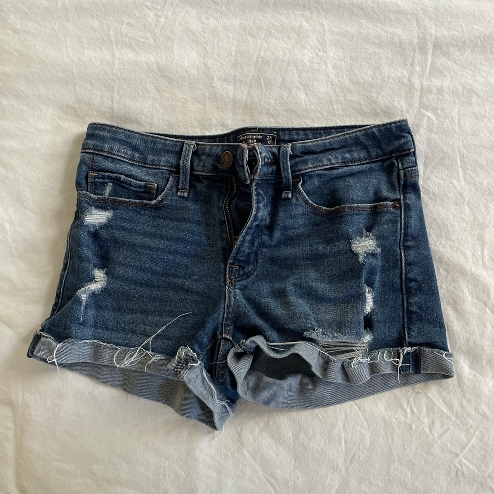 Abercrombie & Fitch Blue Jean Shorts